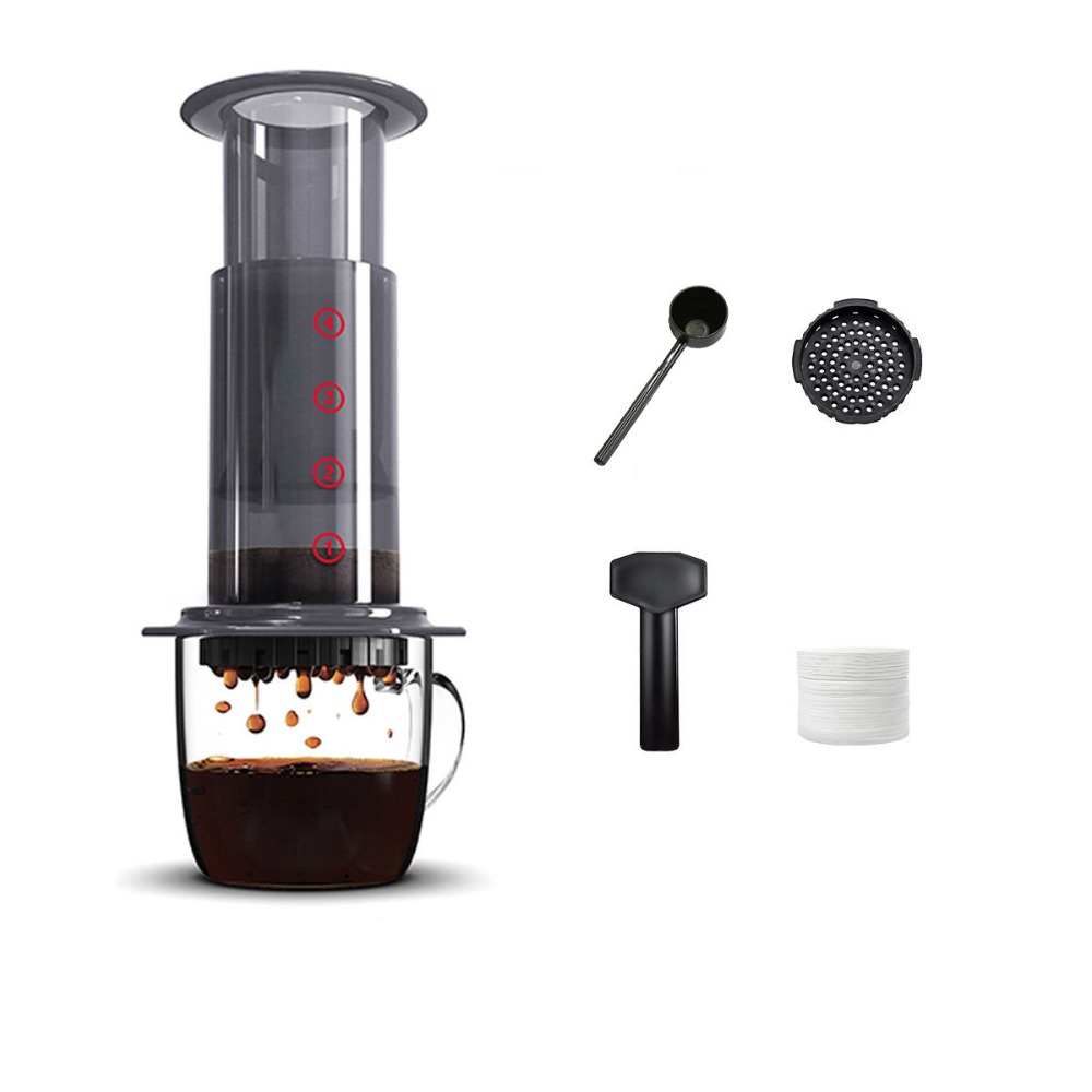 French Press Coffee & Tea - Compartilhar pote portátil chaleira de café