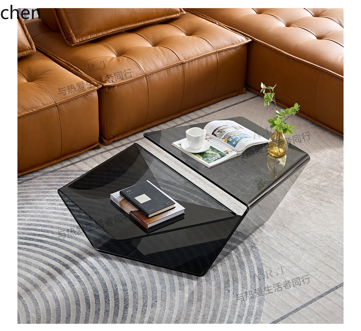 Coffee And Tea Glass - Mesa de Café Criativa em Vidro