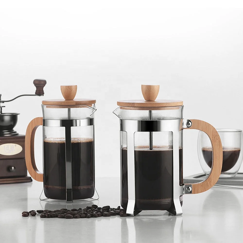 French Press Coffee & Tea - Prensa Francesa de Aço Inoxidável 350/600ml
