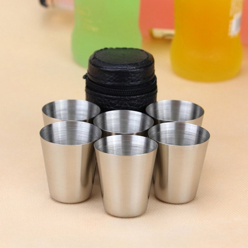 Coffee Tea Sugar Set - 4/6 pçs copos de aço inoxidável