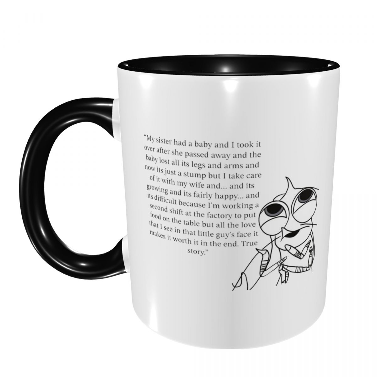 Coffee And Tea Quotes Funny - Caneca de Cerâmica Engraçada Shark Tales