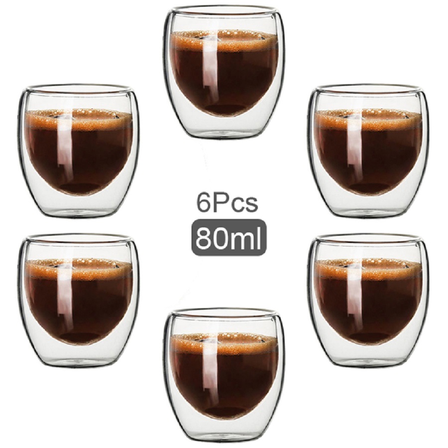 Coffee Tea Essentials - Canecas de café de vidro de