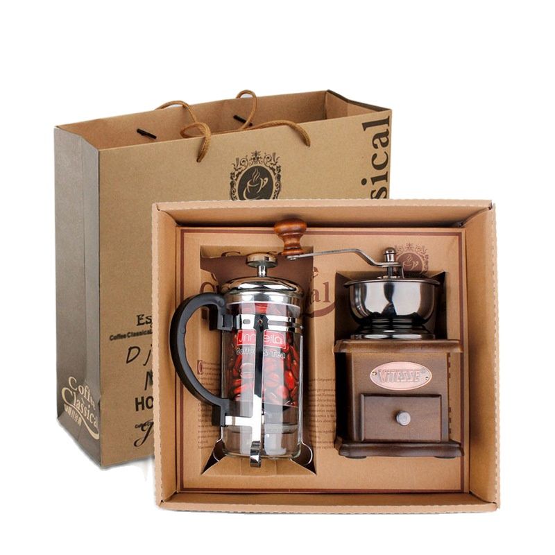 French Press Coffee & Tea - Conjunto de moedor de café para