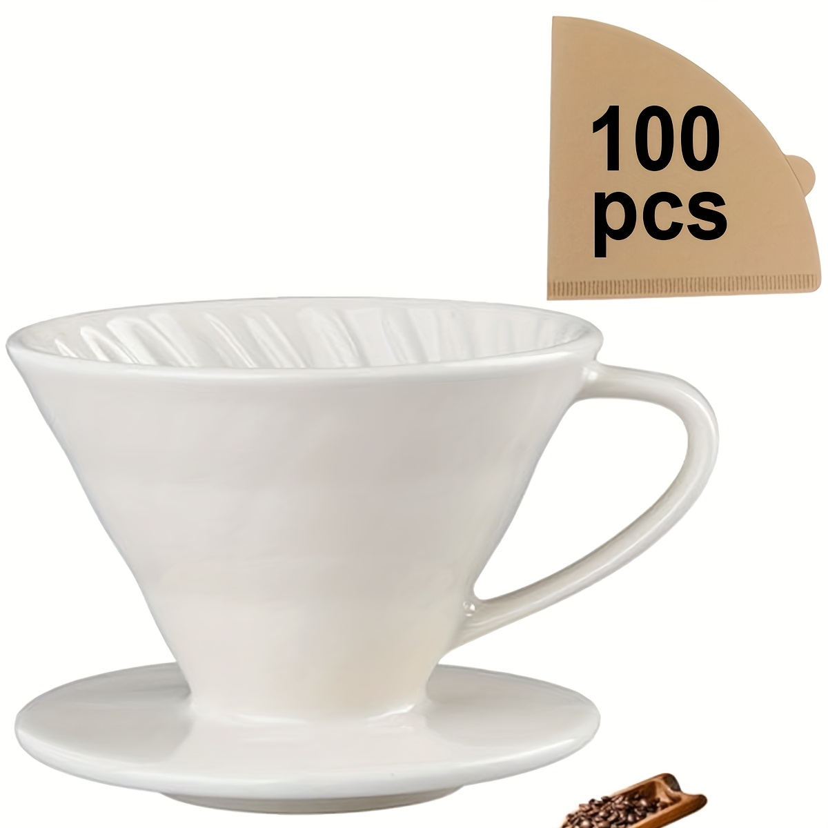 Coffee Tea Paper Cups - Despeje sobre cafeteira, gotejador de filtro