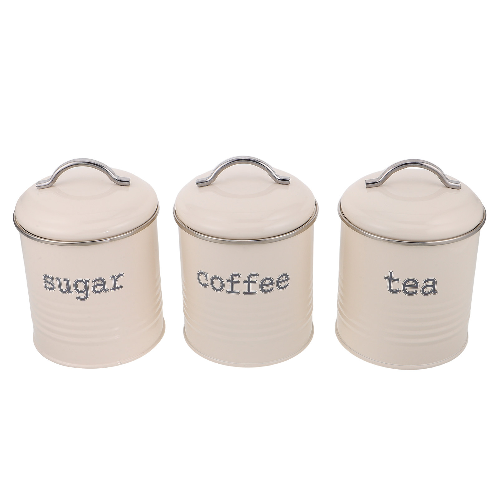 Coffee Tea Sugar Set - Conjunto de 3 Recipientes Herméticos para