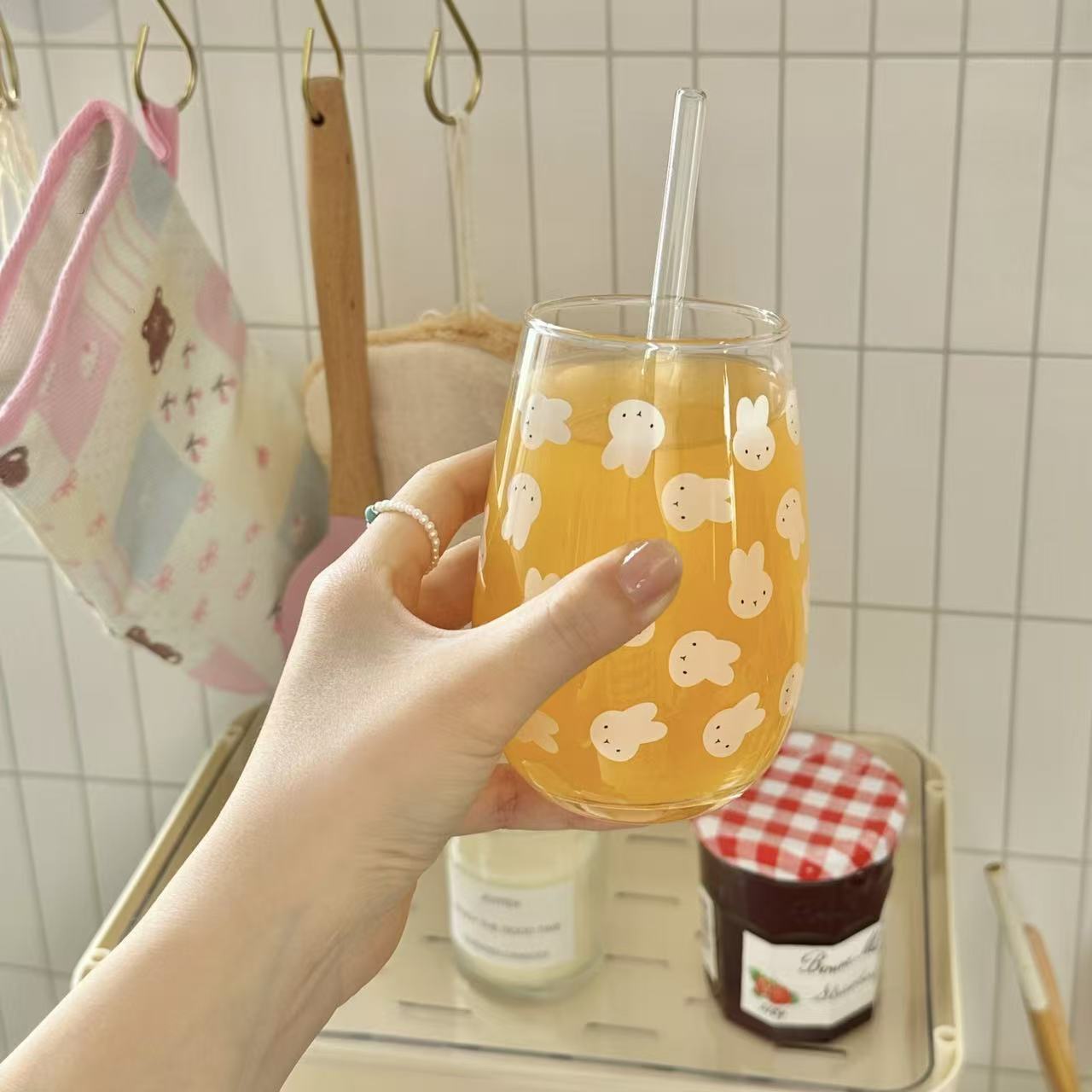 Copo de Vidro com Estampa do C - Coffee And Tea Glass avaliação e preço