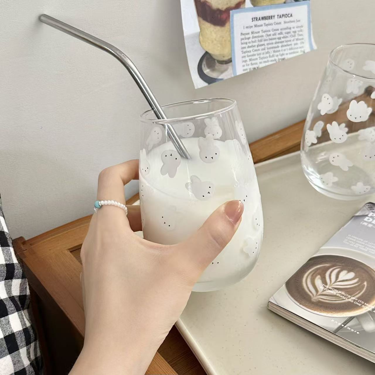 Copo de Vidro com Estampa do C - Coffee And Tea Glass avaliação e preço