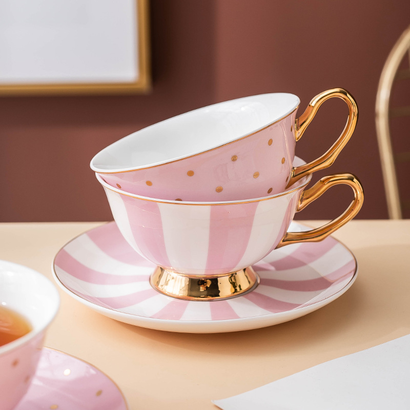 Canecas de Café Cerâmicas Rosa - Coffee Tea Sugar Set avaliação e preço