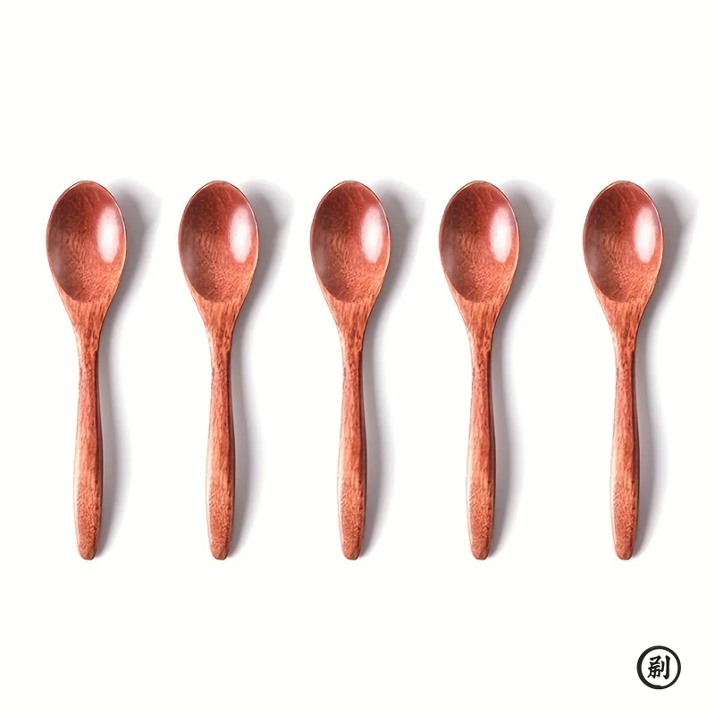 6 pçs colher de chá de madeira - Coffee Tea Sugar Set avaliação e preço