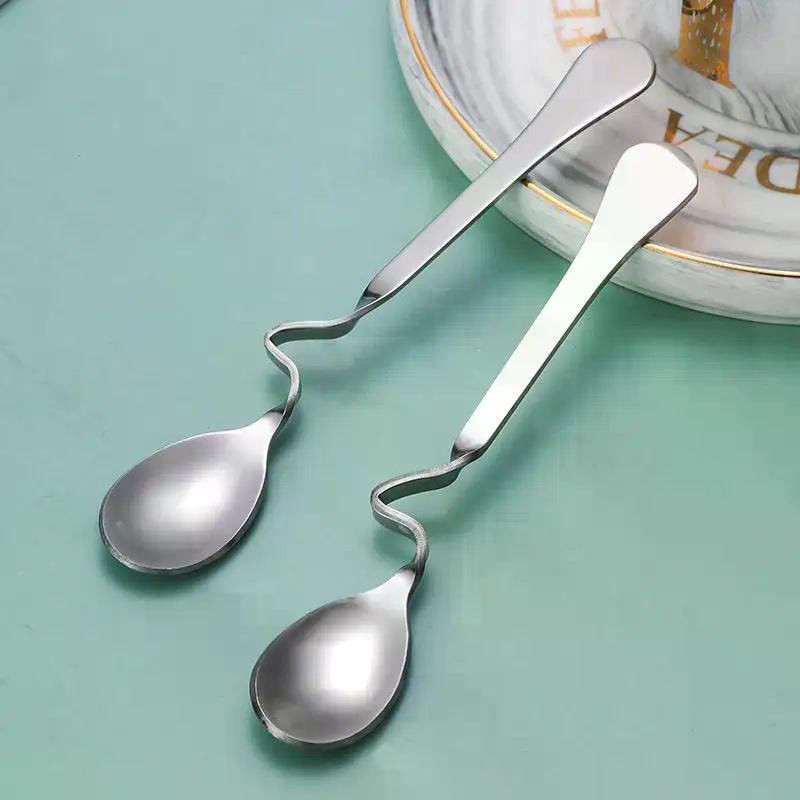Colher de Aço Inoxidável em Fo - Coffee Tea Mix avaliação e preço