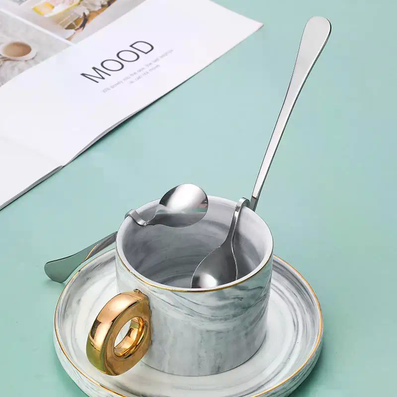 Colher de Aço Inoxidável em Fo - Coffee Tea Mix avaliação e preço