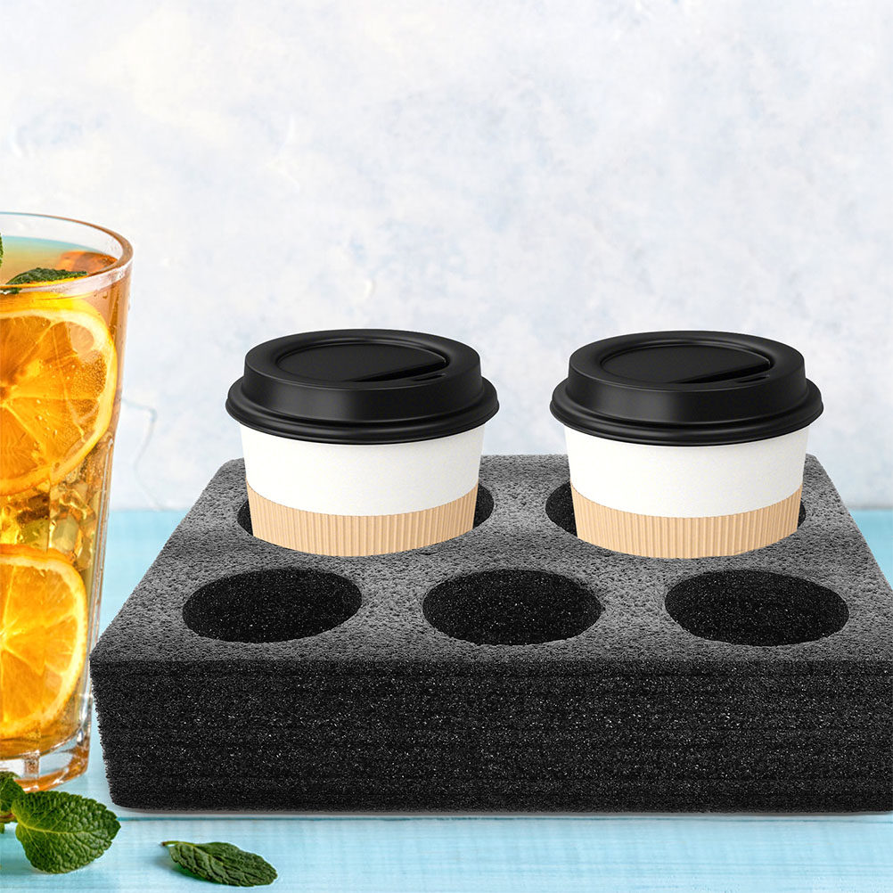 2 Peças Bandeja de Espuma para - Coffee Tea Drink avaliação e preço