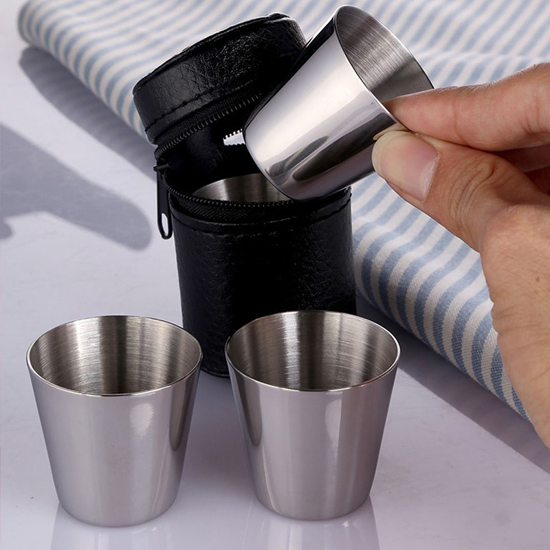 4/6 pçs copos de aço inoxidáve - Coffee Tea Sugar Set avaliação e preço