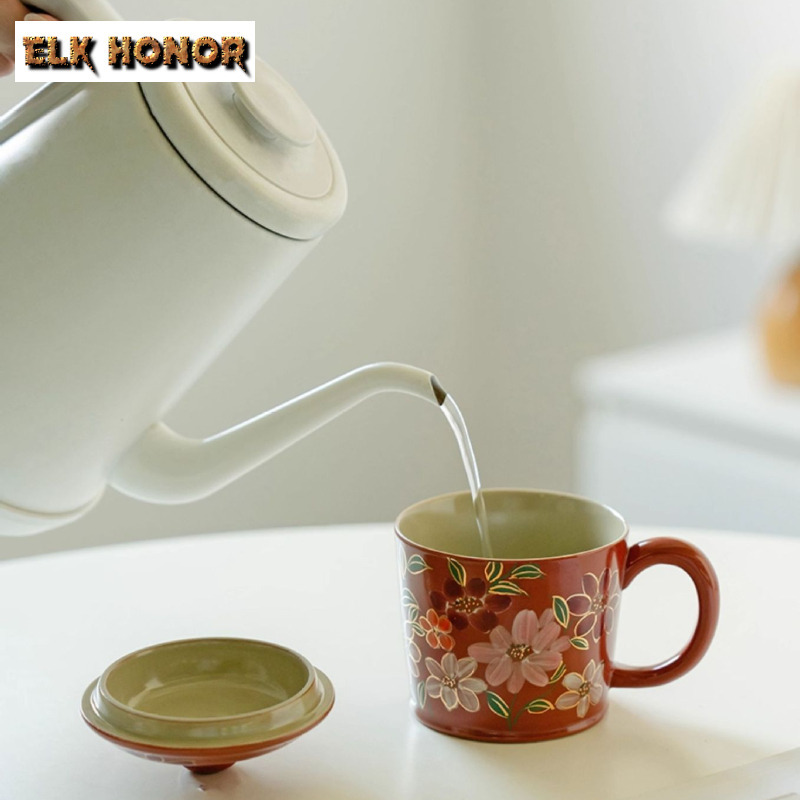300ml pintado à mão flor de ja - Coffee Jasmine Tea avaliação e preço