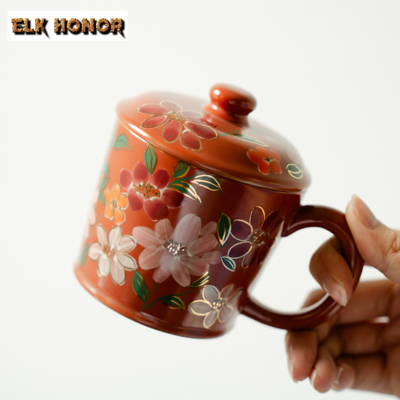 300ml pintado à mão flor de ja - Coffee Jasmine Tea avaliação e preço