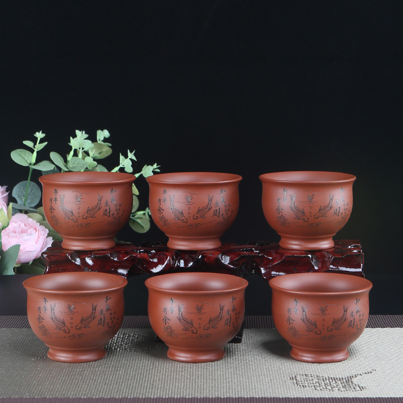 Chinês yixing roxo argila xíca - Coffee Tea Sugar Set avaliação e preço