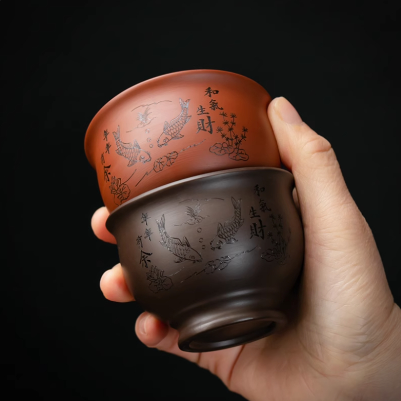 Chinês yixing roxo argila xíca - Coffee Tea Sugar Set avaliação e preço
