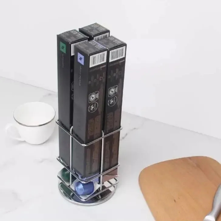 Suporte Giratório de Metal par - Coffee Capsule Holder avaliação e preço