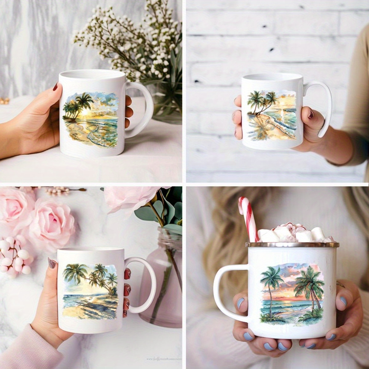 Conjunto de 24 Adesivos Decora - Coffee Tea Paper Cups avaliação e preço