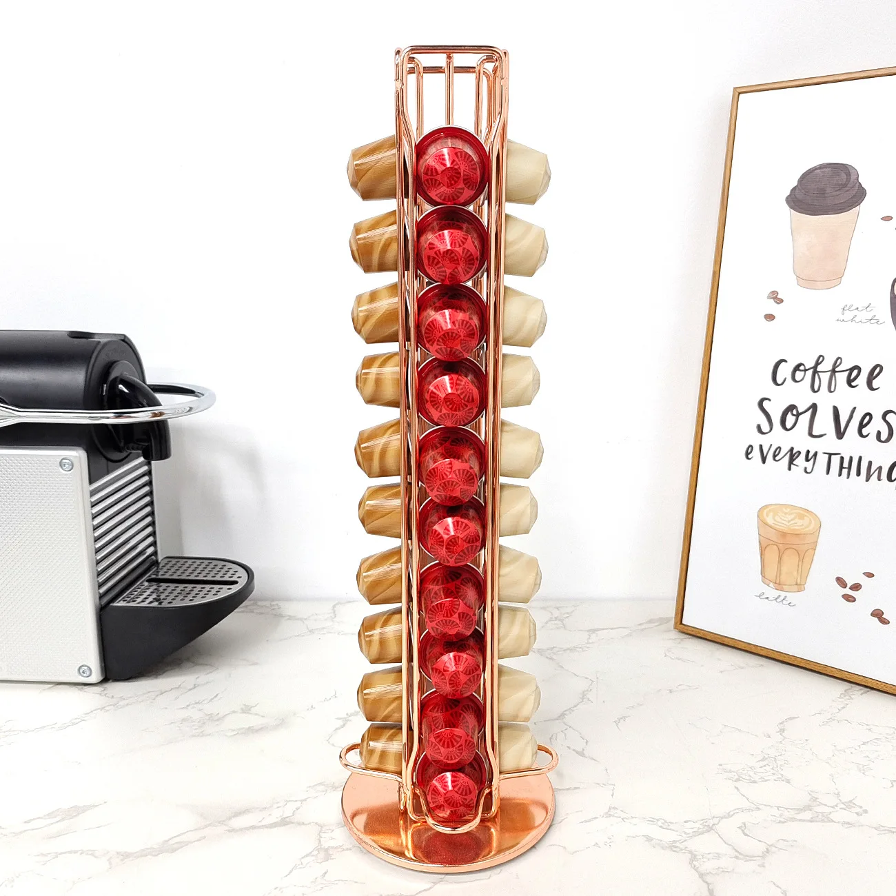 1pc 40 cápsulas de café nespre - Coffee Capsule Holder avaliação e preço