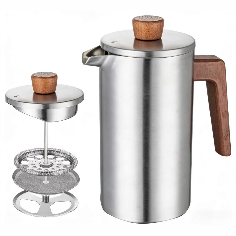 Cafeteira Francesa de Aço Inox - French Press Coffee & Tea avaliação e preço