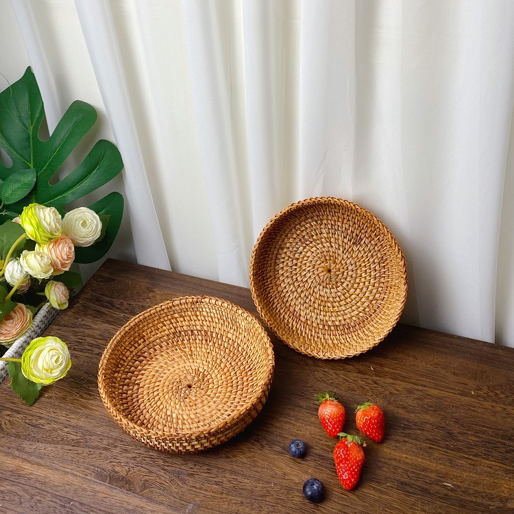 Cesta de Frutas de Rattan do V - Coffee Tea Vietnam avaliação e preço
