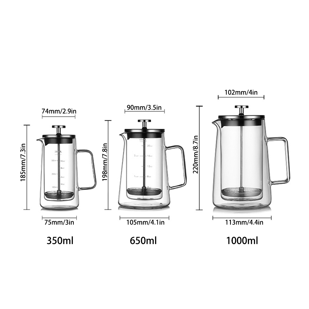 Pote de imprensa francesa de c - French Press Coffee & Tea avaliação e preço