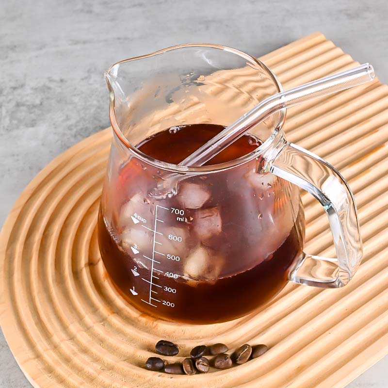 Novo alto borosilicato 700ml v - Coffee And Tea Glass avaliação e preço