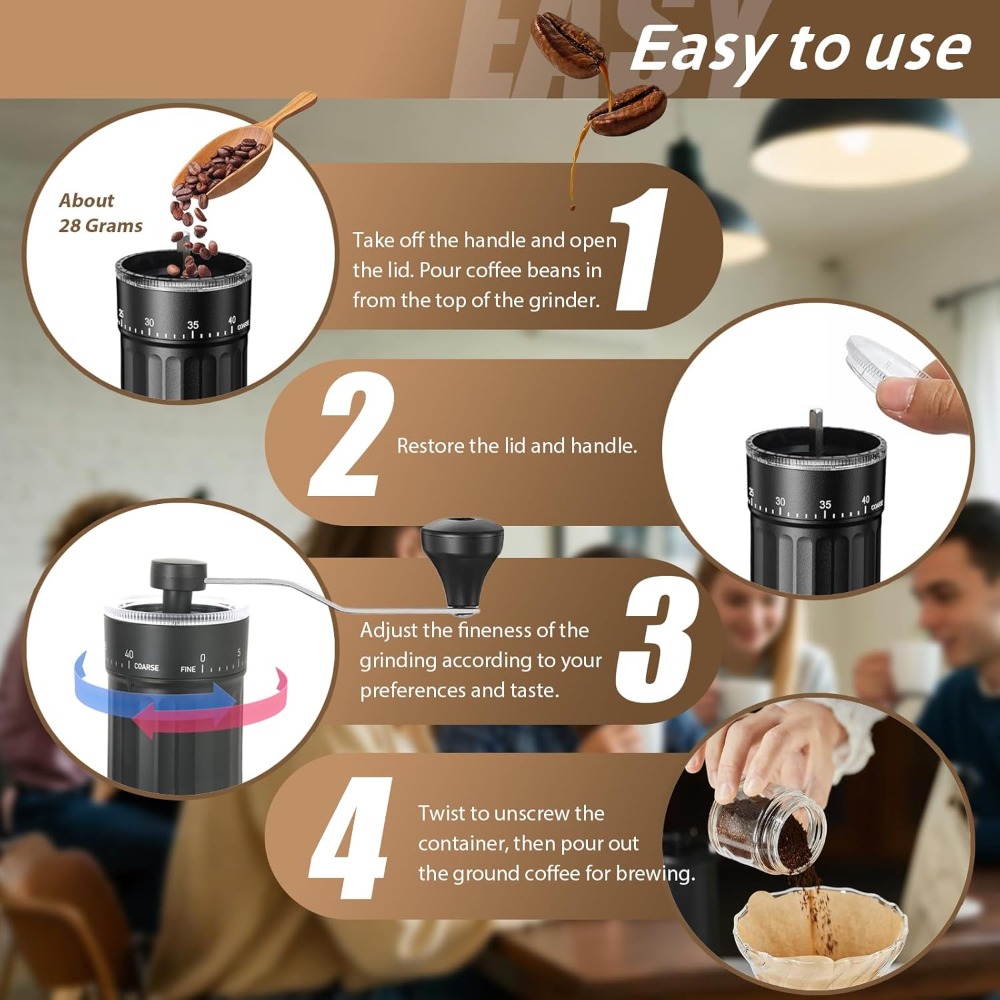Moedor de café manual com 40 a - French Press Coffee & Tea avaliação e preço