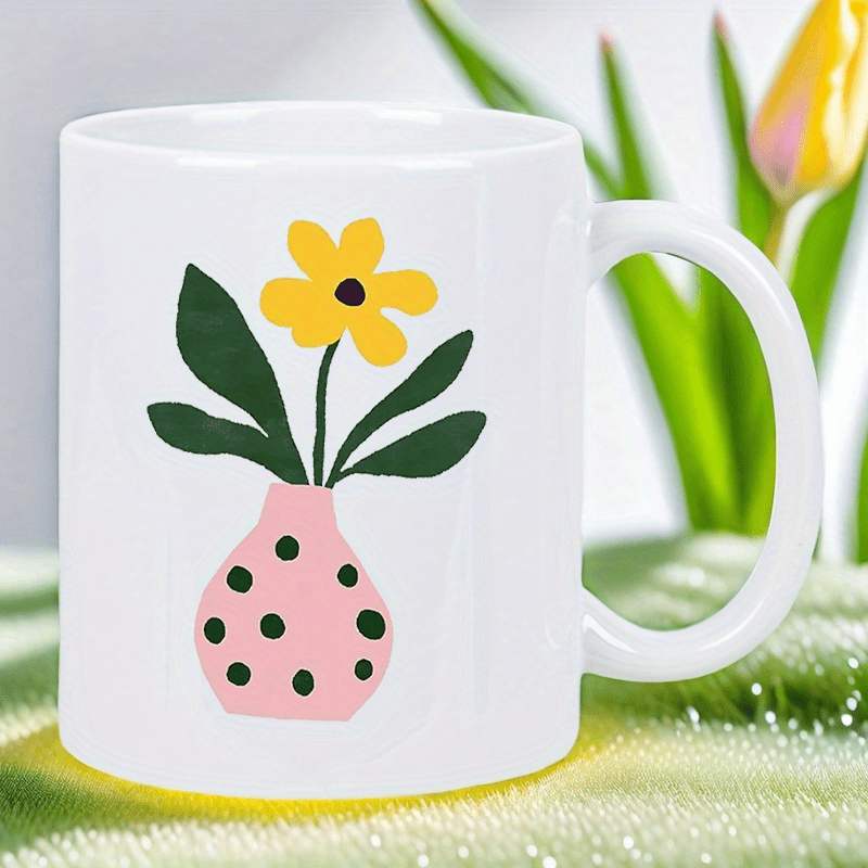 Caneca de cerâmica com vaso ro - Morning Tea Coffee avaliação e preço