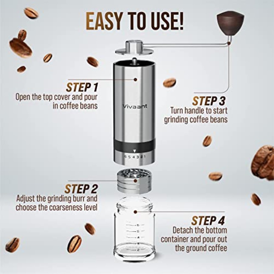 Moedor de café manual para uso - French Press Coffee & Tea avaliação e preço