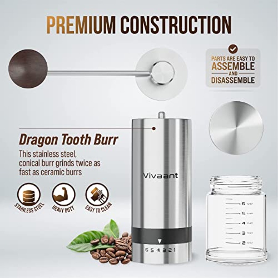 Moedor de café manual para uso - French Press Coffee & Tea avaliação e preço