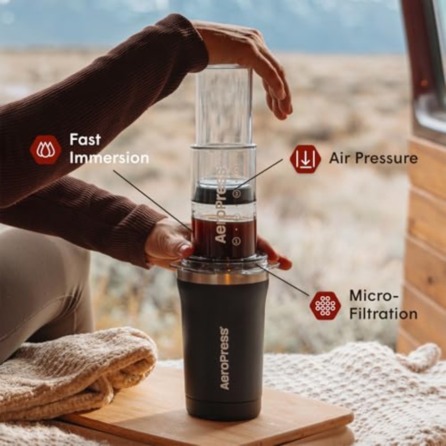 Kit de Cafeteira Portátil Go P - French Press Coffee & Tea avaliação e preço