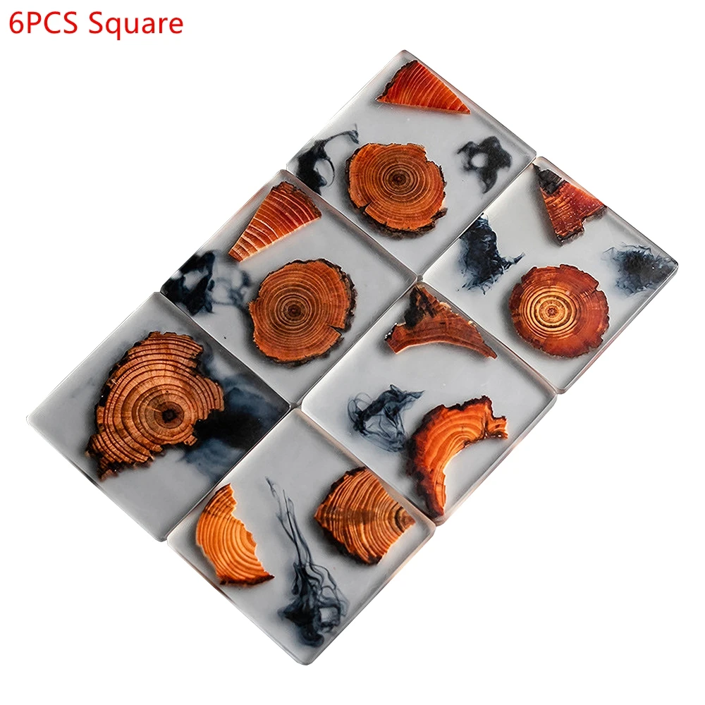 6 pçs/set resina pinheiro coas - Coffee Tea Sugar Set avaliação e preço